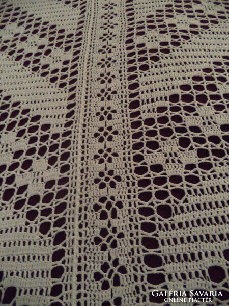 Crocheted bedspread, bedspread 160 x 210 cm