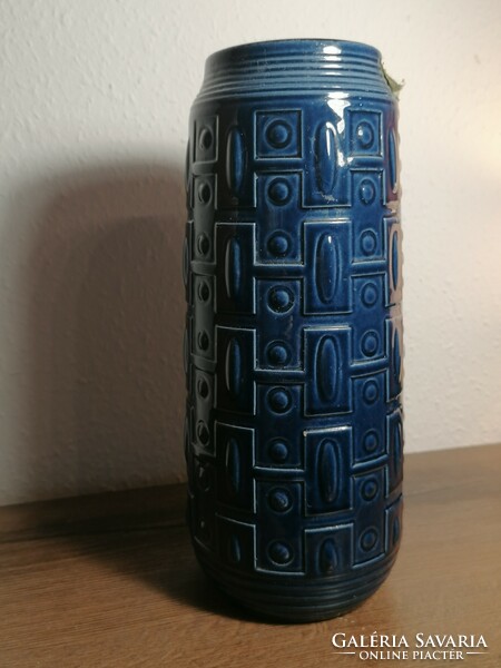Original carstens tonieshof series west germany vase indigo blue