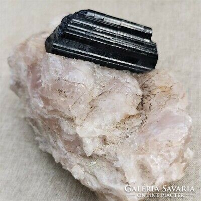 28 carat black tourmaline on a base stone straight from Afghanistan