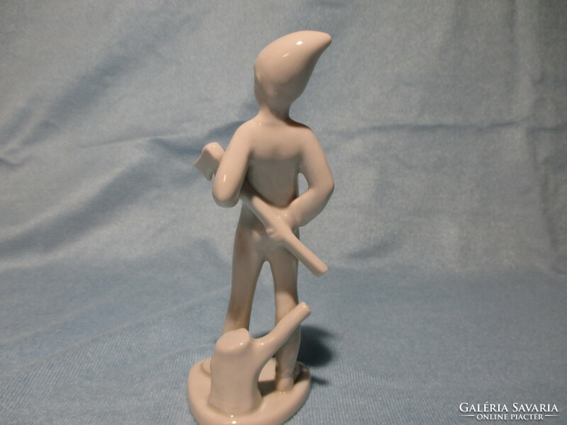 Drasche woodcutter porcelain figure, nipp