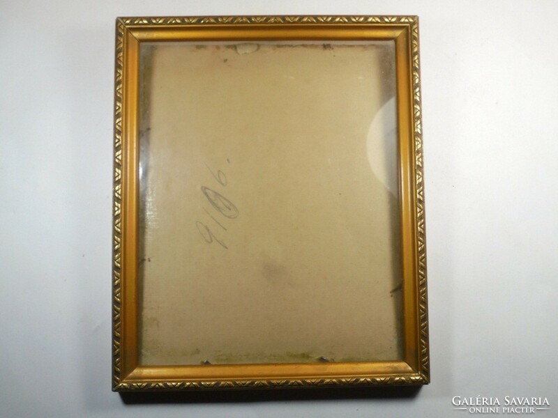 Old decorative gilded wooden picture frame - dimensions: 27 cm x 22.5 cm