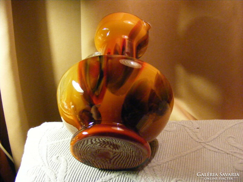 Italian glass pitcher-vase