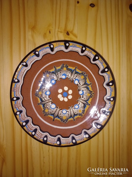Hand-painted ceramic dinner plate 23 cm