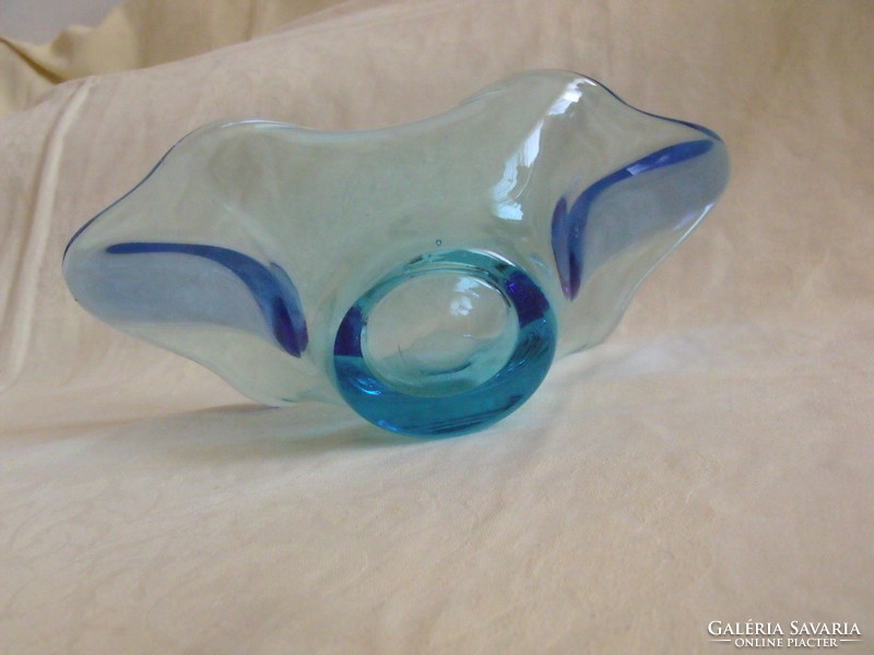 Thick-walled Czech bohemia glass bowl glass bowl table centerpiece