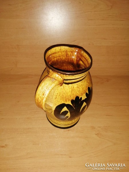 Glazed ceramic jug 20 cm high (21/d)