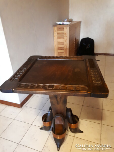 Card table and smoking stand, sold together