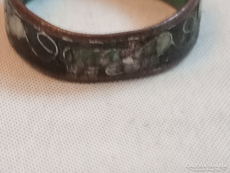 Gyönyörű antik kínai tűzzománc gyűrű