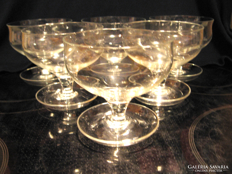 Retro orrefors cocktail glass set of 8