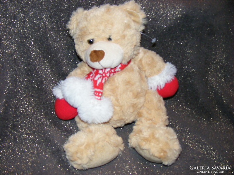 Teddy bear boy with a scarf