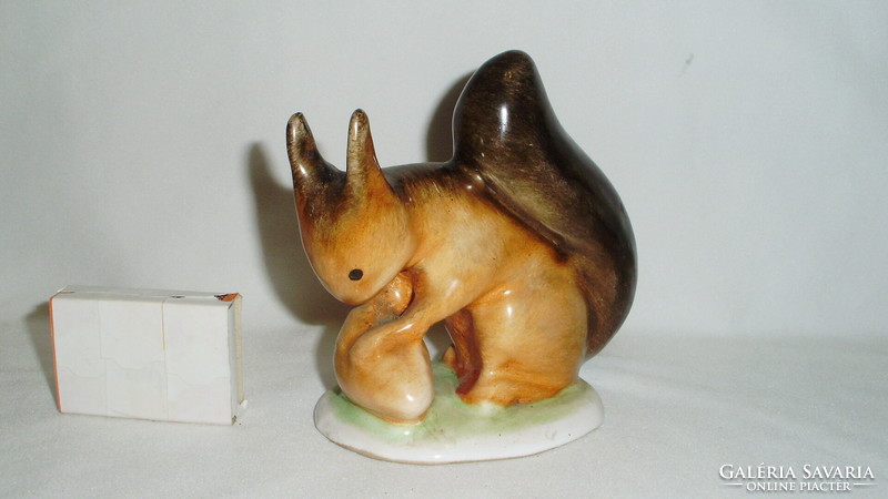 Bodrogkeresztúr ceramic squirrel figurine, nipp