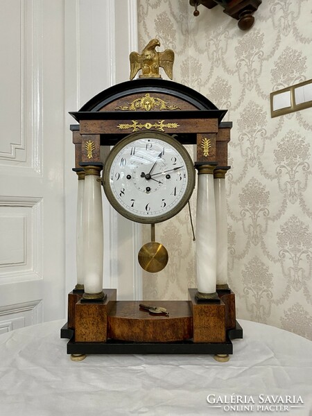 Elegant large empire table clock 1810-20