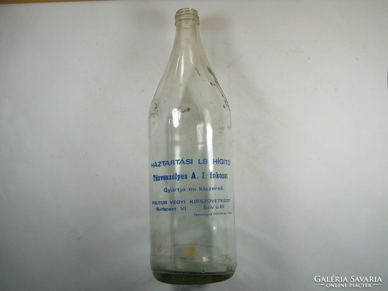 Retro hígítós üveg - Politur Vegyi Kisszövetkezet - 1970-es évekből