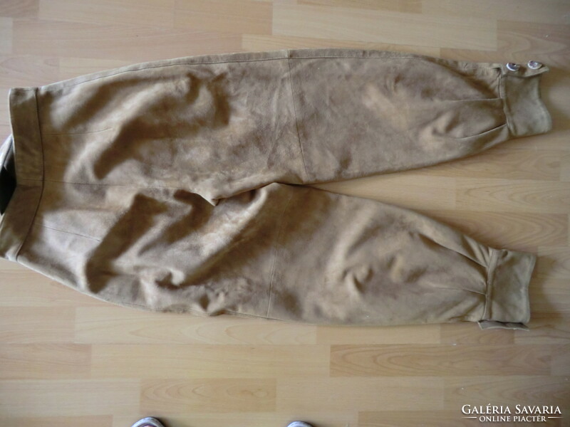 Men's tracht svábtrachtengwandl brown leather pants size 34 waist width 60, hip width 100, length 100 cm