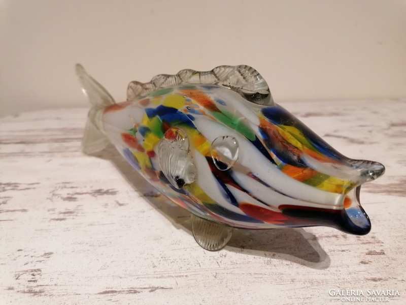 Muránói üveg hal