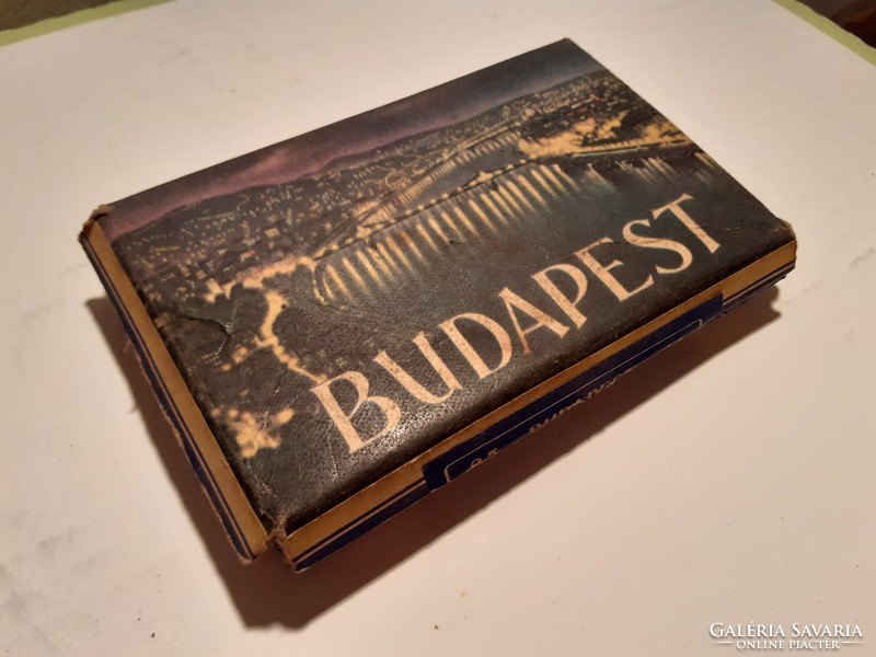 Régi dohányos doboz Budapest cigis dohányáru csomagolás cigarettás papírdoboz