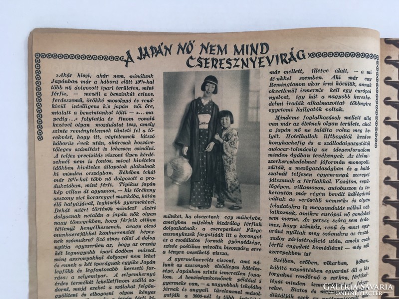 Hungarian women's magazine, June 20, 1943, V. Year 18. Issue