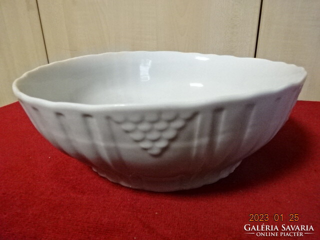 Zsolnay porcelain, antique, white bowl, diameter 25.5 cm. He has! Jokai.