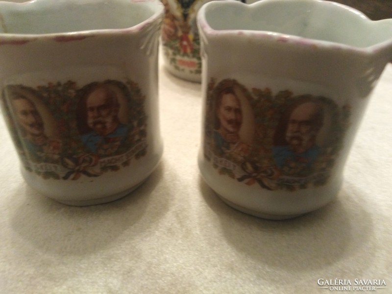 József Ferenc - porcelain set of 3 pieces