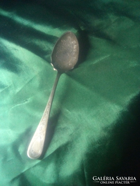 Silver-plated alpaca dessert spoon