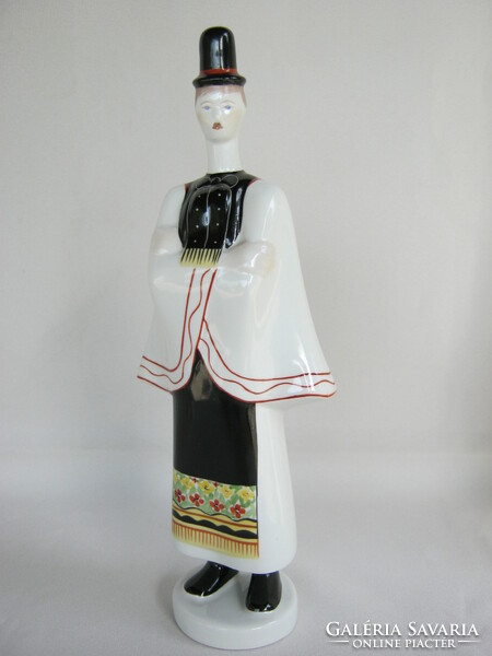 Aquincum porcelain is a large-scale bachelor in folk costume