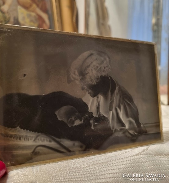 15 pieces of antique glass photo negative glass negative