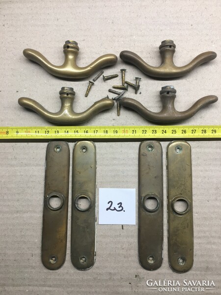 Old copper window handles in one - 4 pcs (23.)