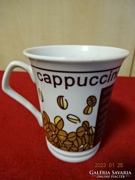 Porcelain coffee cup, cappuccino. He has! Jokai.