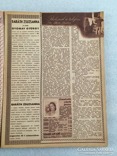 Hungarian women's magazine 1943. August 1., V. Year 22. Number