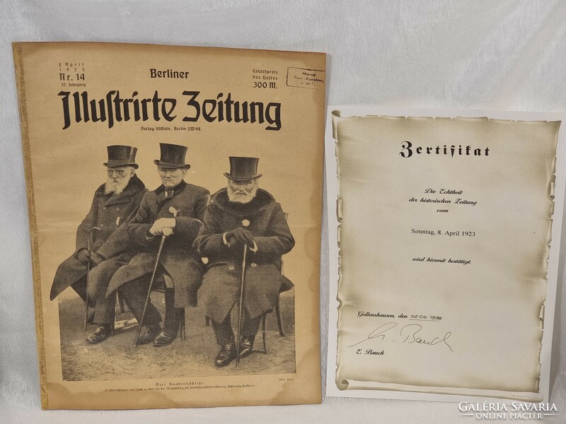 Berliner Illustrirter Zeitung német nyelvű újság, 1923 / 1892-1945 között került kiadásra.