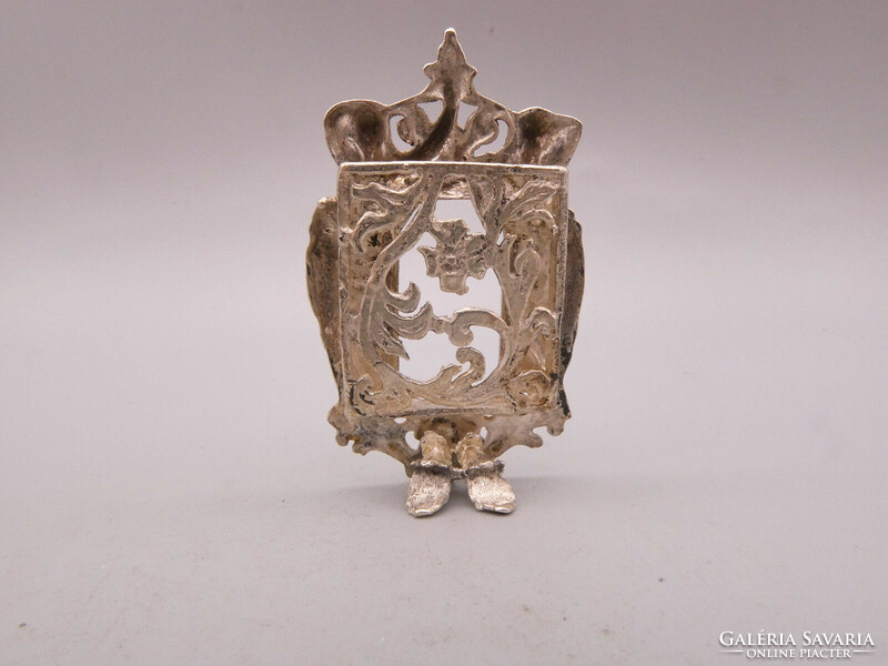 Wonderful small miniature still picture frame silver