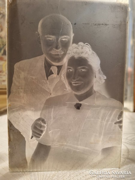 15 pieces of antique glass photo negative glass negative