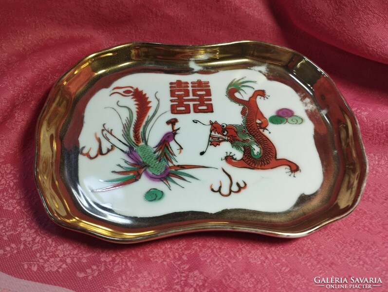 Antique dragon pattern porcelain small bowl