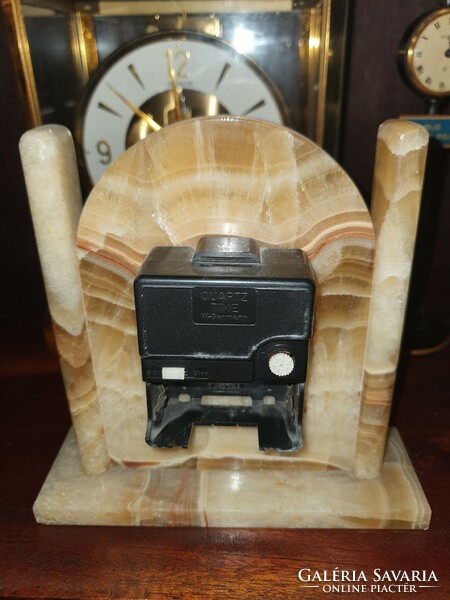 Table clock made of marble, fireplace clock, beautiful decorative object, at a good price