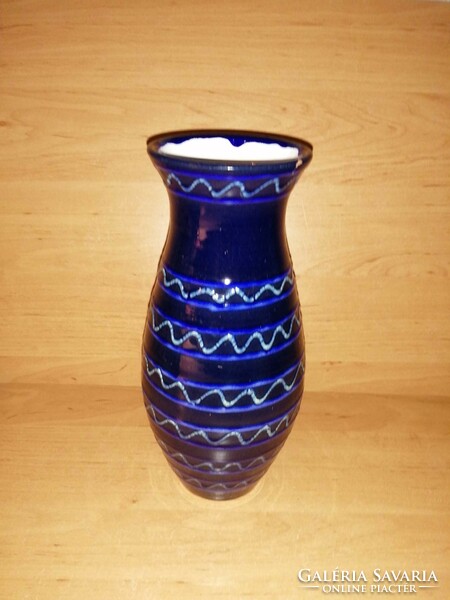 Iparművész mázas kerámia váza 24 cm magas (6/d)