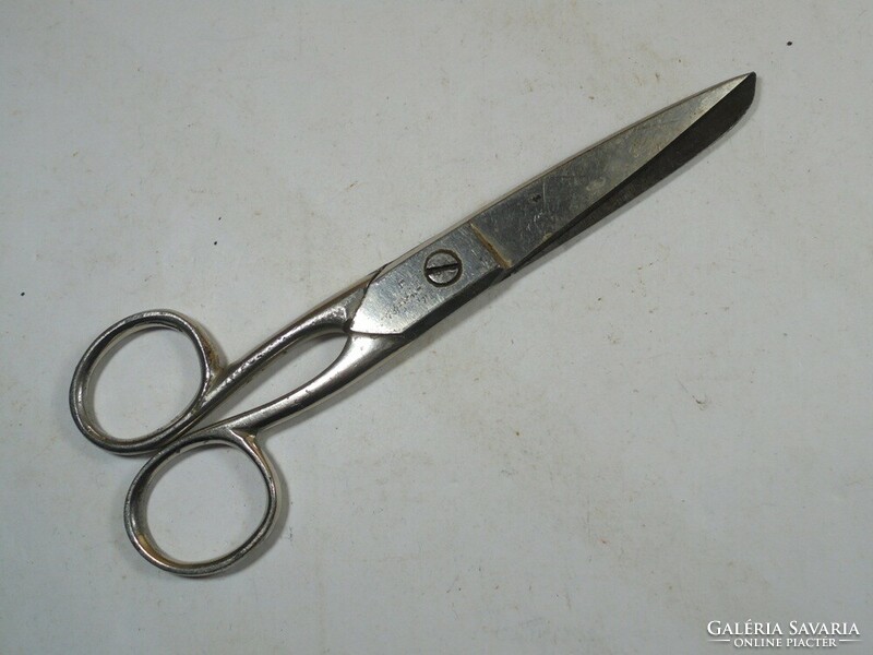 Old iron scissors - total length: 15 cm