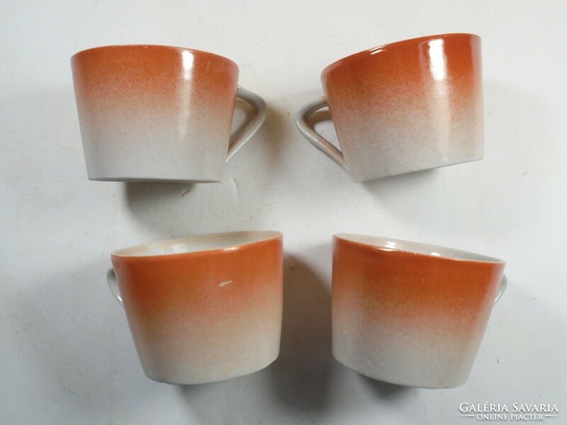 Porcelán csésze teás kávés készlet 3 db Drasche gyártó 1960-as évekből