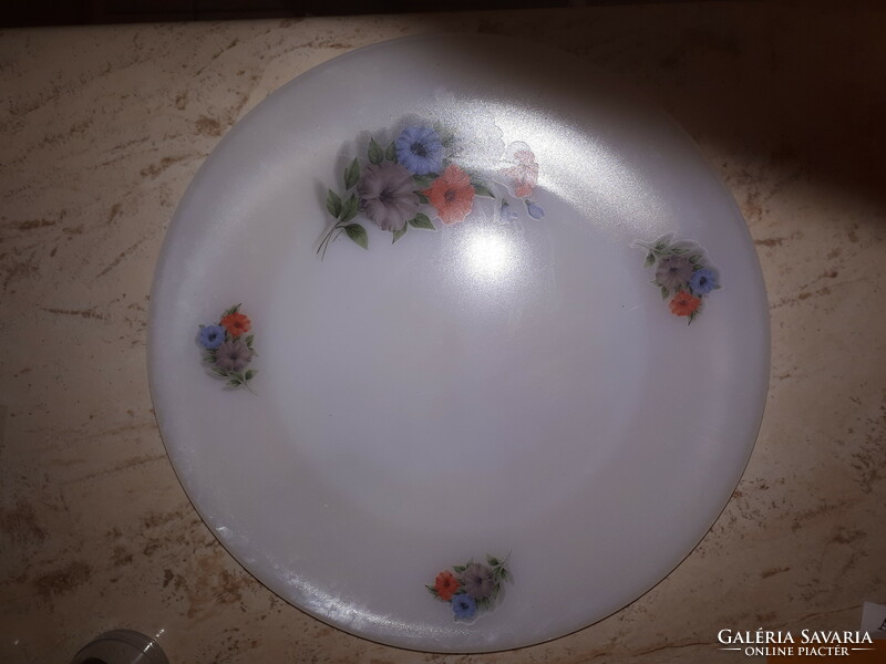 White serving bowl from Jena, flower pattern