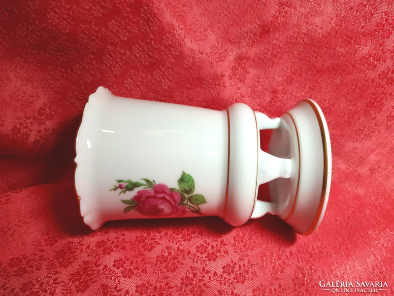 Gyönyörű rózsa mintás Kaiser porcelán váza