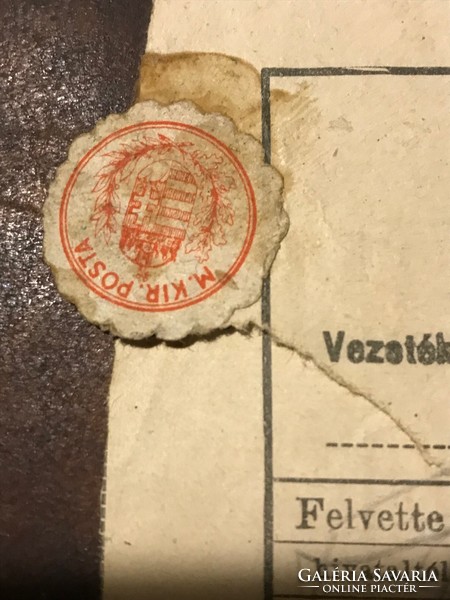 Régi távírat,Szombathely 1940-es évekből,sérült állapotban.A Magyar Királyi Posta által kézbesítve.