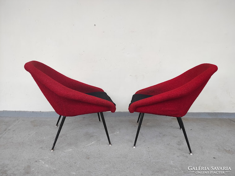 Retro furniture 2 pieces of vintage retro cologne armchair from the 1960s rare design for renovation