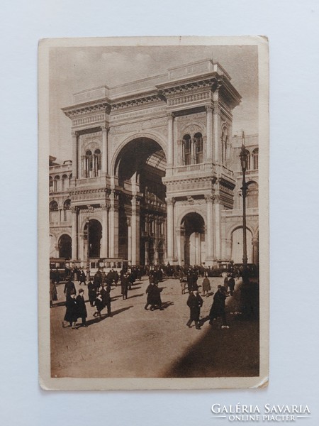 Old postcard 1924 Milan photo postcard