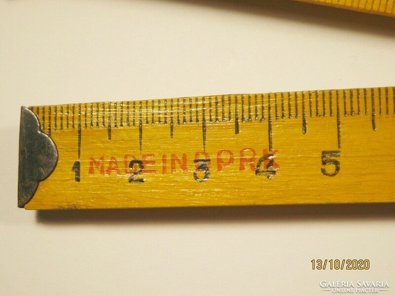 Retro old colstok colostok wooden measuring stick 1 meter - made in DPRK North Korea