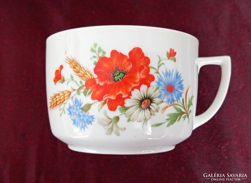Zsolnay poppy tea cup 8.5X6cm