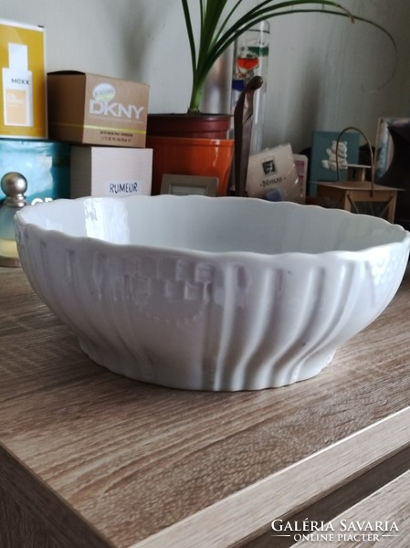Zsolnay white bowl (diameter 24 cm)