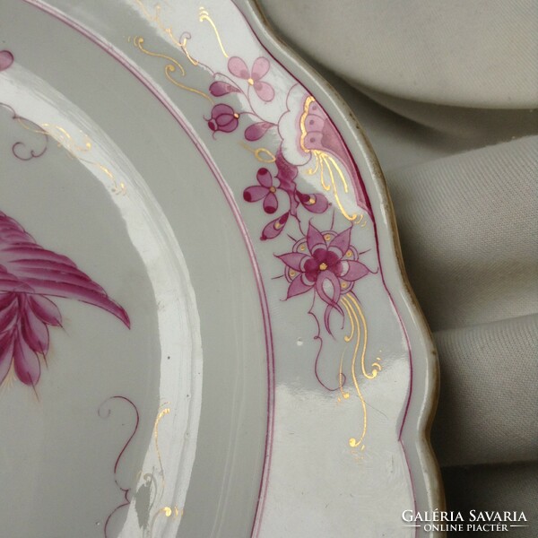 1928 Meissen xl large hand painted phoenix oriental oriental porcelain plate German design catalog