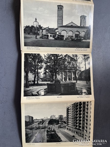 Régi Ricardo di MILANO leporello képeslap gyűjtemény