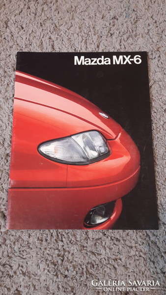 Mazda MX-6  modell, prospektus, katalógus ,retro reklám, old timer, Japan autó,