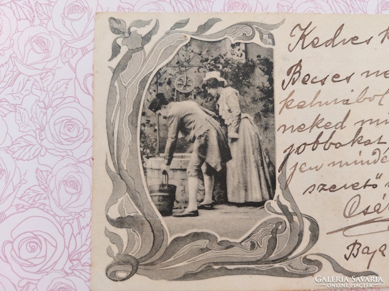 Régi képeslap 1905 levelezőlap