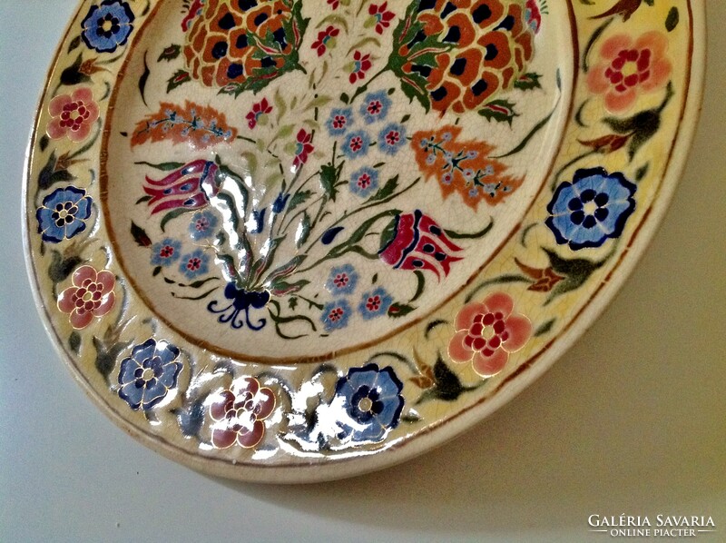 Zsolnay decorative plate 30.5 cm. - Restored