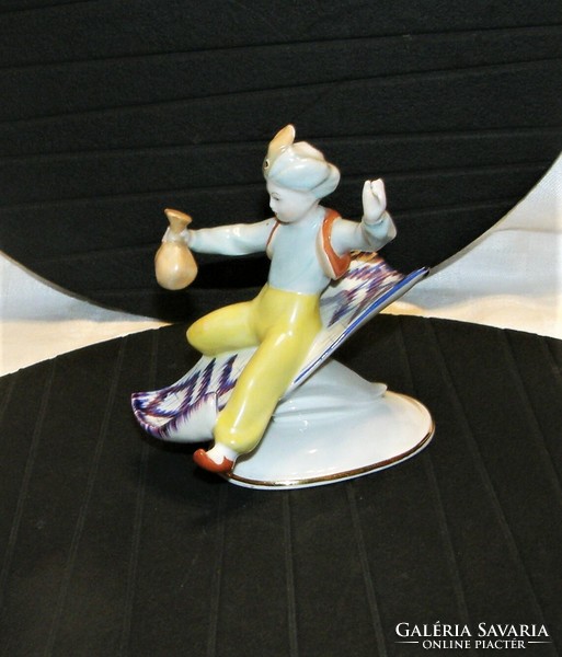 Aladdin on the magic carpet - old Raven House porcelain